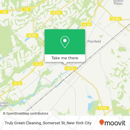 Truly Green Cleaning, Somerset St map