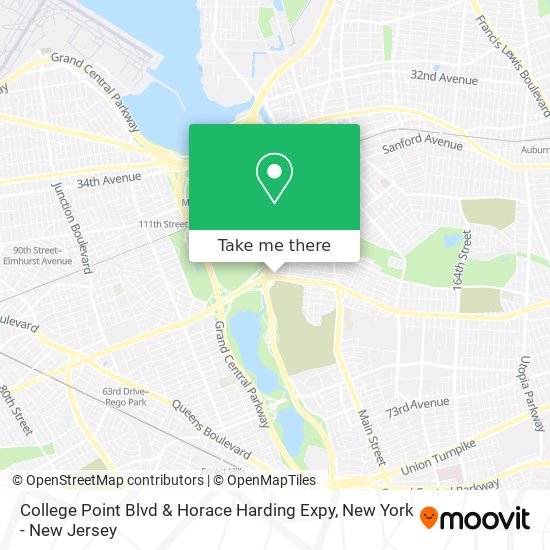College Point Blvd & Horace Harding Expy map