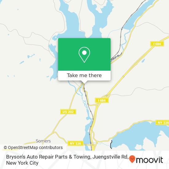 Bryson's Auto Repair Parts & Towing, Juengstville Rd map