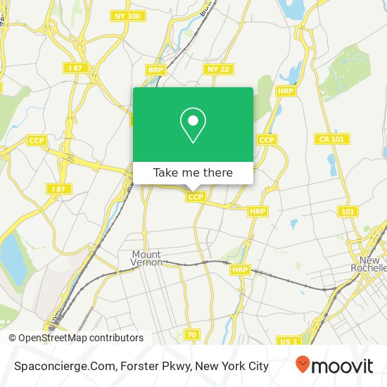 Mapa de Spaconcierge.Com, Forster Pkwy