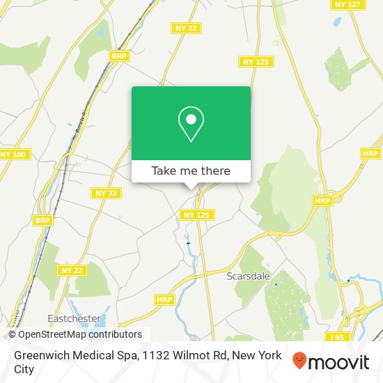 Mapa de Greenwich Medical Spa, 1132 Wilmot Rd