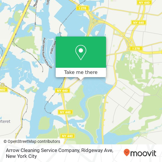 Arrow Cleaning Service Company, Ridgeway Ave map