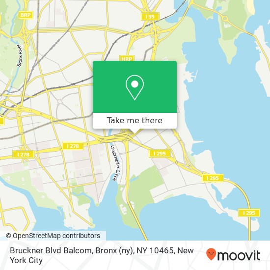 Mapa de Bruckner Blvd Balcom, Bronx (ny), NY 10465