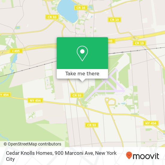 Mapa de Cedar Knolls Homes, 900 Marconi Ave