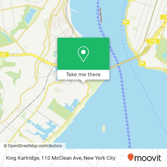 Mapa de King Kartridge, 110 McClean Ave