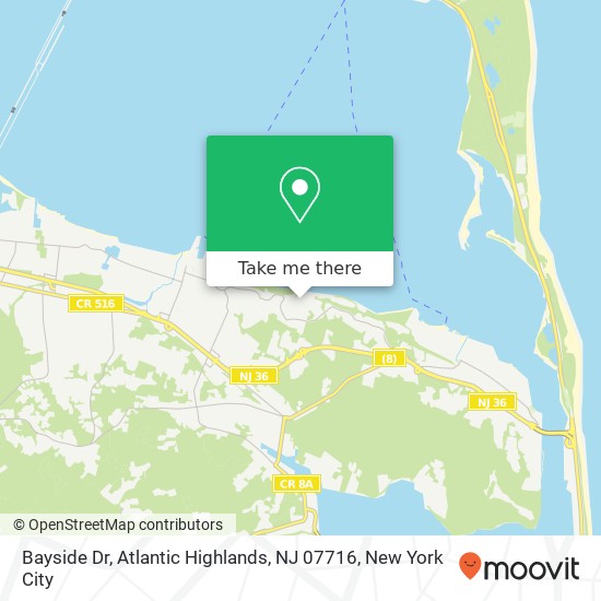 Bayside Dr, Atlantic Highlands, NJ 07716 map