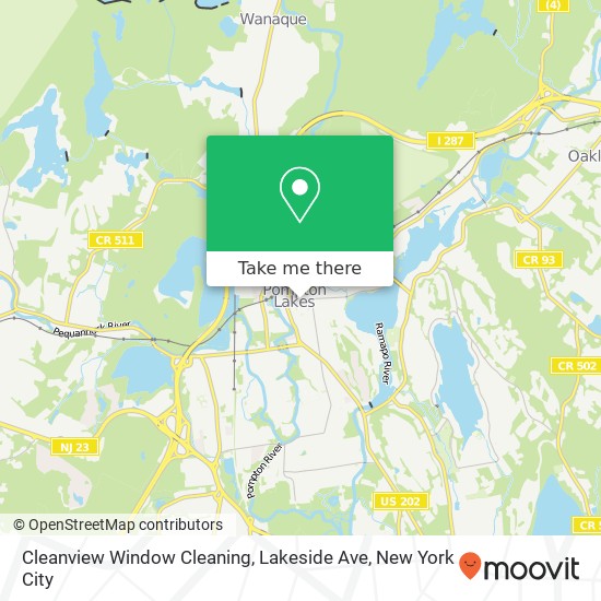 Cleanview Window Cleaning, Lakeside Ave map