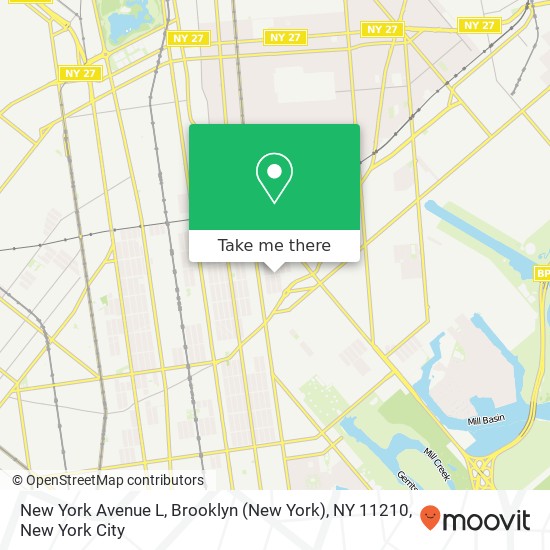 New York Avenue L, Brooklyn (New York), NY 11210 map