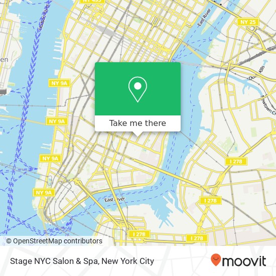 Stage NYC Salon & Spa map