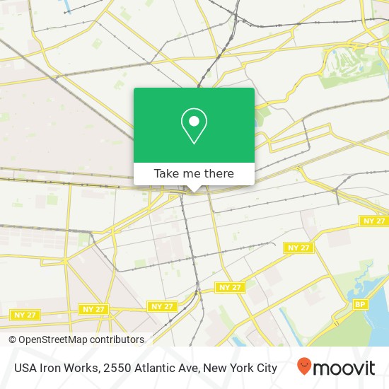 Mapa de USA Iron Works, 2550 Atlantic Ave