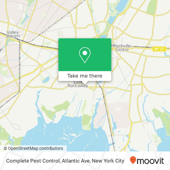 Complete Pest Control, Atlantic Ave map