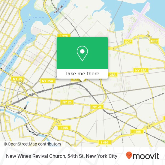 New Wines Revival Church, 54th St map