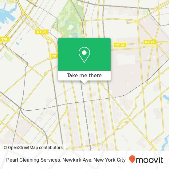 Pearl Cleaning Services, Newkirk Ave map