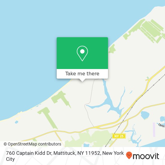 Mapa de 760 Captain Kidd Dr, Mattituck, NY 11952