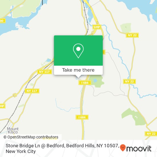 Mapa de Stone Bridge Ln @ Bedford, Bedford Hills, NY 10507