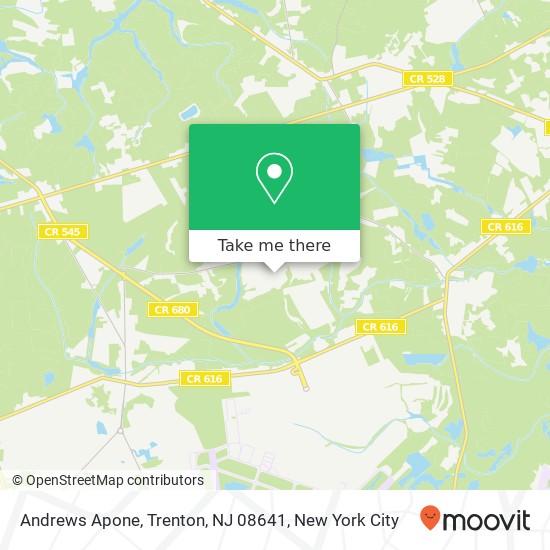 Mapa de Andrews Apone, Trenton, NJ 08641