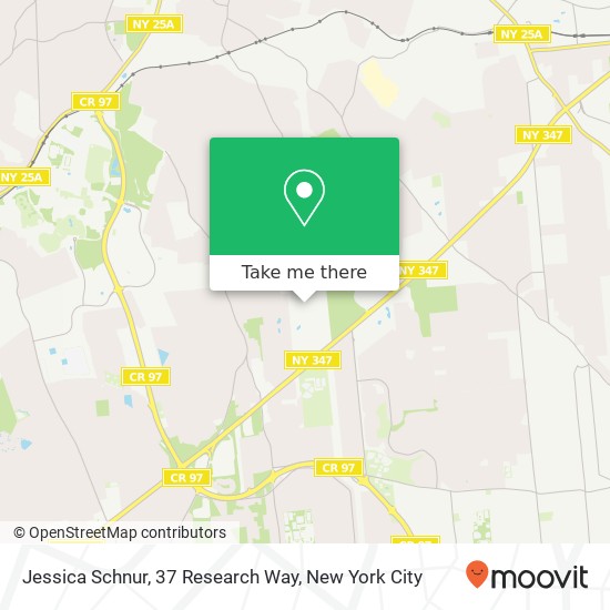 Mapa de Jessica Schnur, 37 Research Way