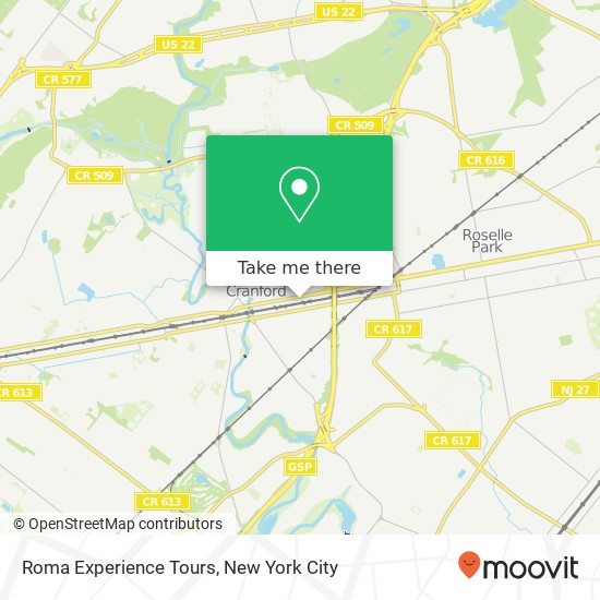 Roma Experience Tours map