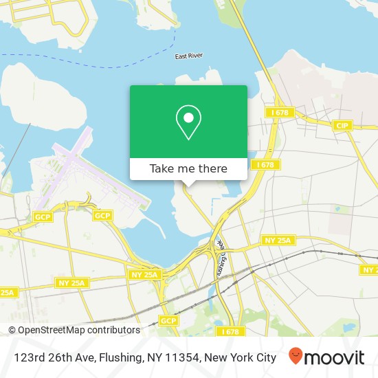 Mapa de 123rd 26th Ave, Flushing, NY 11354