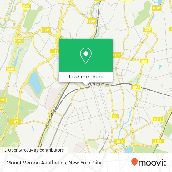 Mapa de Mount Vernon Aesthetics
