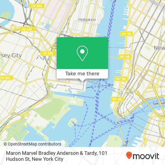 Mapa de Maron Marvel Bradley Anderson & Tardy, 101 Hudson St