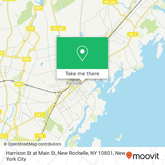 Harrison St at Main St, New Rochelle, NY 10801 map