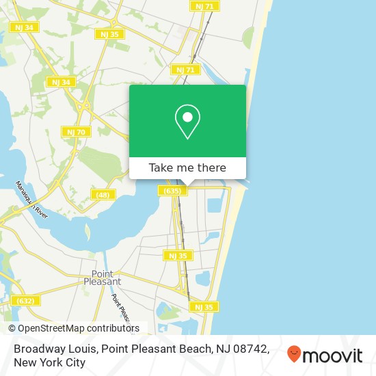 Broadway Louis, Point Pleasant Beach, NJ 08742 map