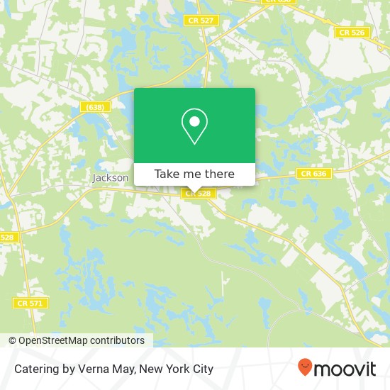 Catering by Verna May map