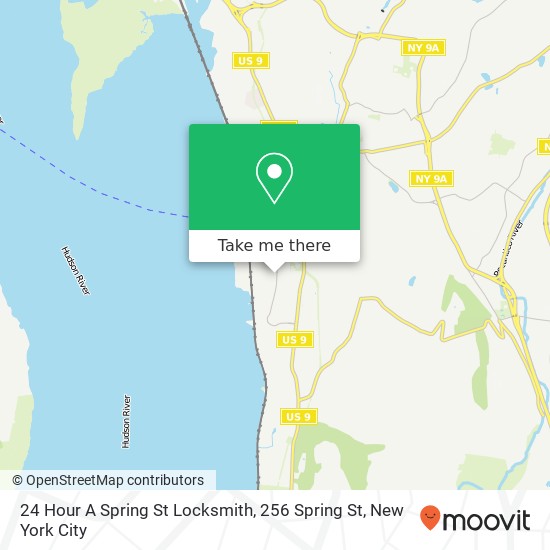 Mapa de 24 Hour A Spring St Locksmith, 256 Spring St