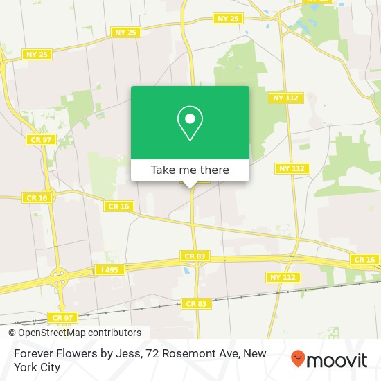 Mapa de Forever Flowers by Jess, 72 Rosemont Ave