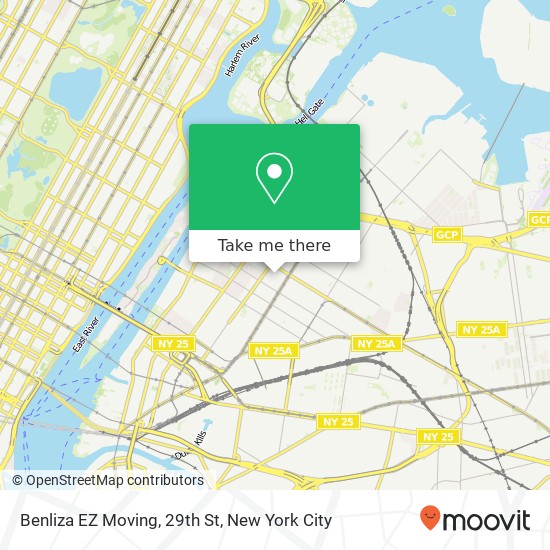 Benliza EZ Moving, 29th St map