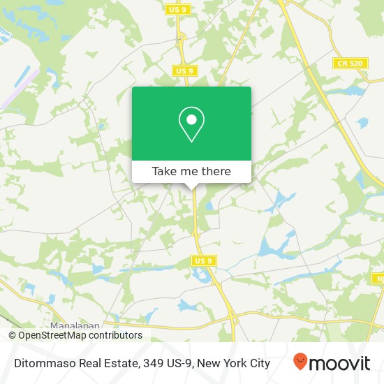 Ditommaso Real Estate, 349 US-9 map