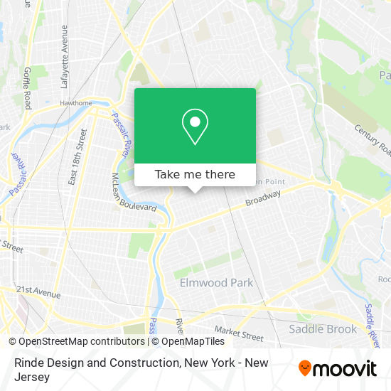 Rinde Design and Construction map