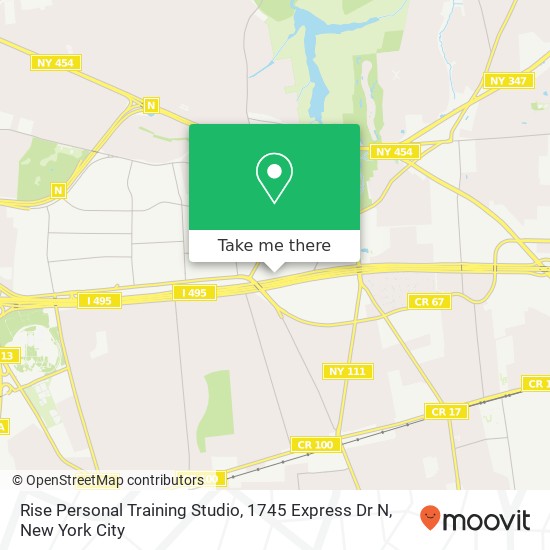 Mapa de Rise Personal Training Studio, 1745 Express Dr N