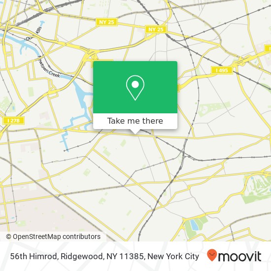 Mapa de 56th Himrod, Ridgewood, NY 11385