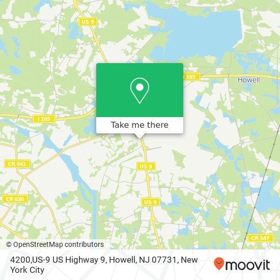 4200,US-9 US Highway 9, Howell, NJ 07731 map