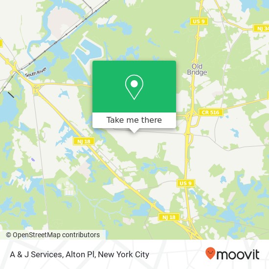A & J Services, Alton Pl map