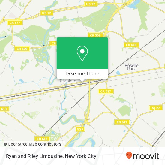 Ryan and Riley Limousine map