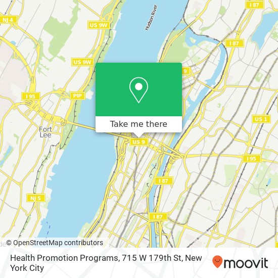 Mapa de Health Promotion Programs, 715 W 179th St