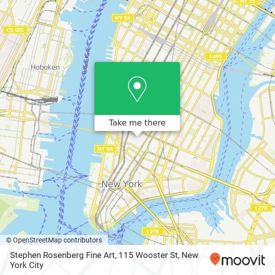 Stephen Rosenberg Fine Art, 115 Wooster St map