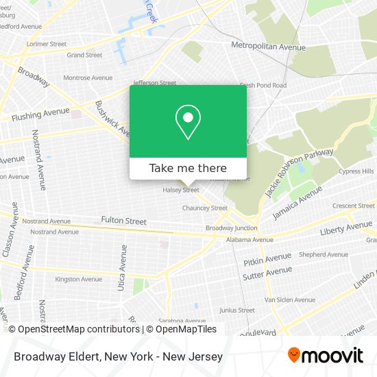 Mapa de Broadway Eldert