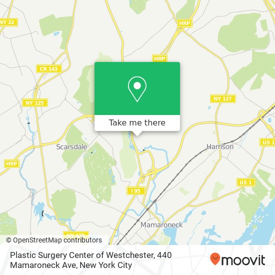 Plastic Surgery Center of Westchester, 440 Mamaroneck Ave map