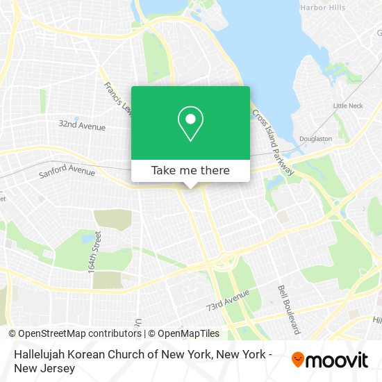 Mapa de Hallelujah Korean Church of New York