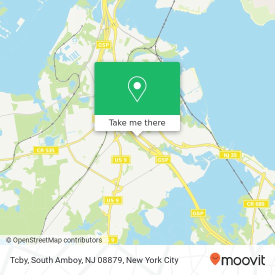 Tcby, South Amboy, NJ 08879 map