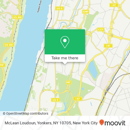 Mapa de McLean Loudoun, Yonkers, NY 10705