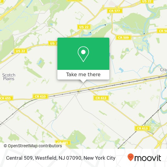 Central 509, Westfield, NJ 07090 map