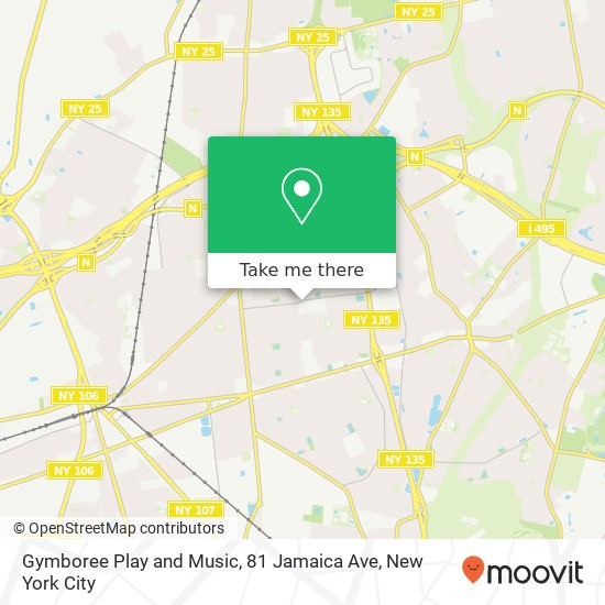 Mapa de Gymboree Play and Music, 81 Jamaica Ave