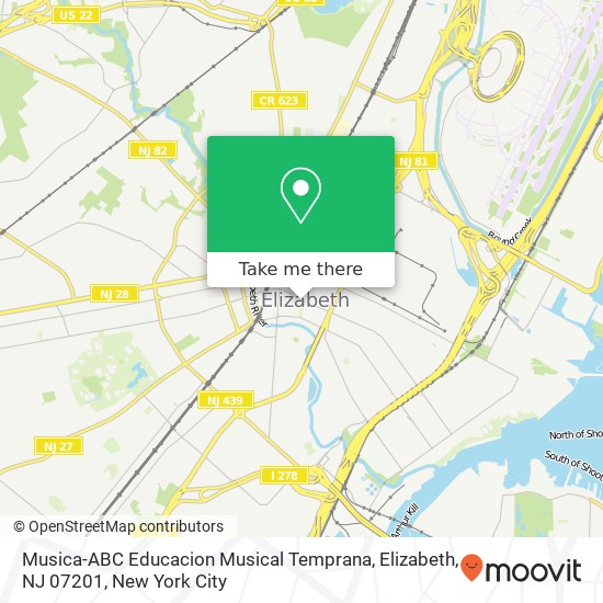 Musica-ABC Educacion Musical Temprana, Elizabeth, NJ 07201 map