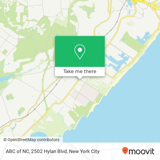 Mapa de ABC of NC, 2502 Hylan Blvd