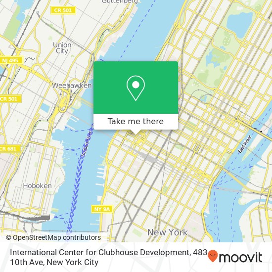 Mapa de International Center for Clubhouse Development, 483 10th Ave